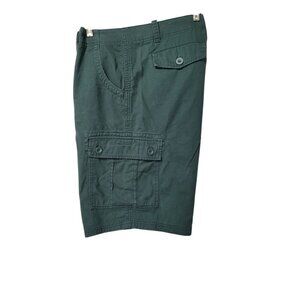 One‎ Tough Brand OTB Cargo Shorts Men’s 38 Green Cotton Pockets Y2K